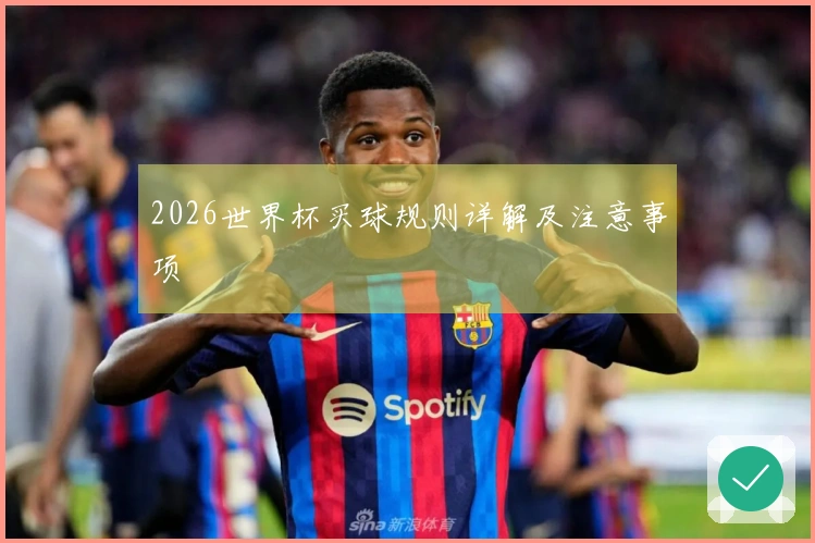 2026世界杯买球规则详解及注意事项